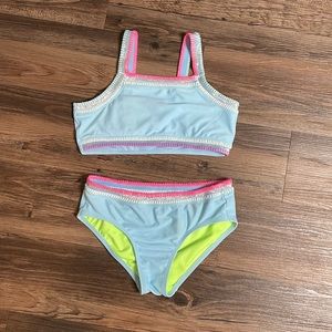 Justice Multicolored Girls Bathing Suit Girls Size 14 Good Condition ☀️